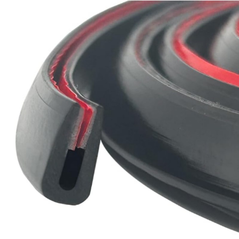 U Channel Black Edge Trim Rubber Seal Strip Car Door Glass Bottom Protector Edge Guard